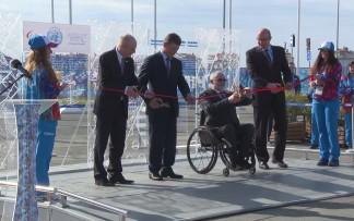 Символическая Паралимпийская стена установлена в Прибережной деревне 